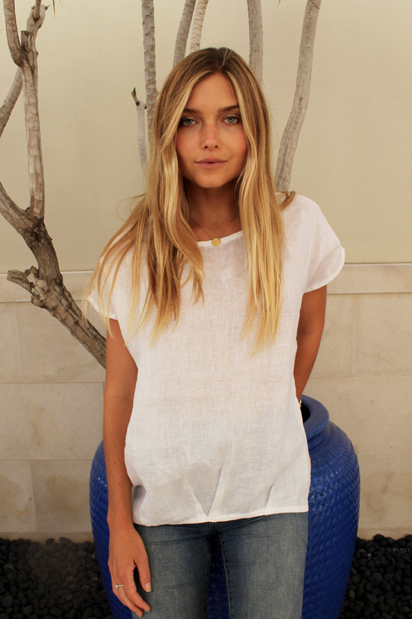 may linen top white